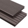 Planche de terrasse 6 pcs Marron foncé WPC 638463638463