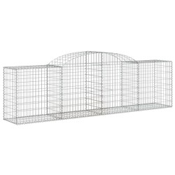 Paniers à gabions arqués 5 pcs 300x50x80/100 cm fer galvanisé 638472638472