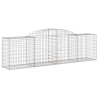 Paniers à gabions arqués 5 pcs 300x50x80/100 cm fer galvanisé 638472638472