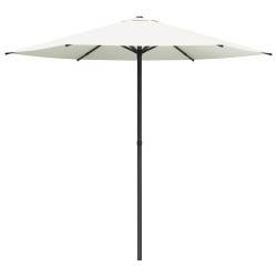 Parasol de jardin 230 x 230 cm Polyester Rectangulaire Crème 638479638479