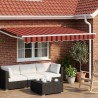 Auvent rétractable électrique Orange, Marron, Blanc 3 x 2,5 m 638481638481