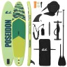 Planche de SUP avec siège 2-en-1 POSEIDON 335 x 76 x 15 cm Vert 638483638483