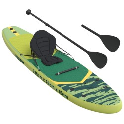 Planche de SUP avec siège 2-en-1 POSEIDON 335 x 76 x 15 cm Vert 638483638483
