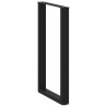 Pieds de table de bar en U, 2 pièces, noir, 60 x (100-101) cm, acier 638487638487