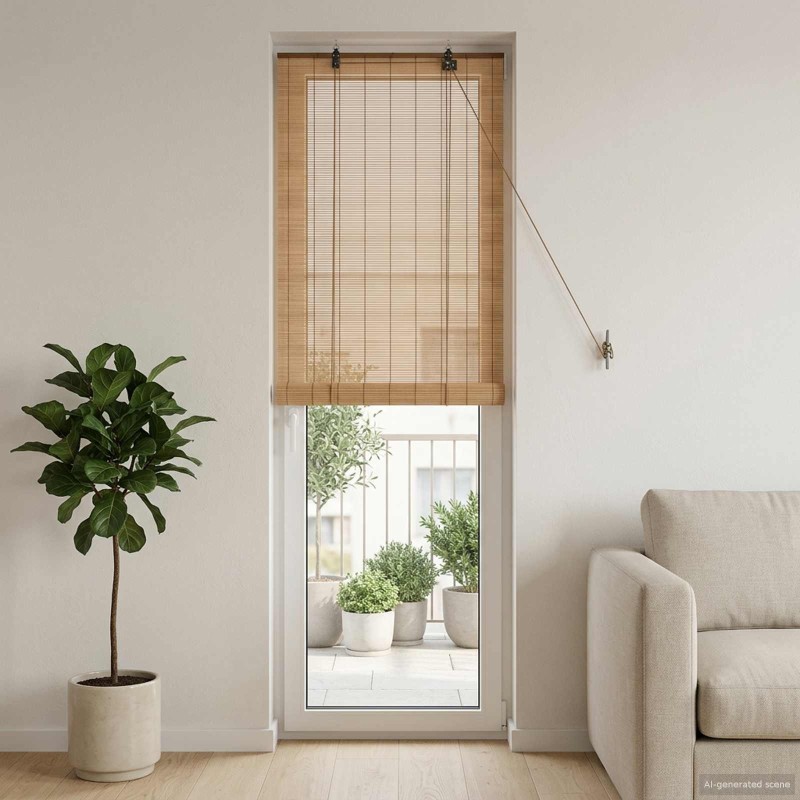 Store enrouleur Marron 60 x 220 cm Bambou 638498638498