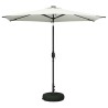 Parasol de jardin avec lumières LED et base 270 x 270 cm 638503638503