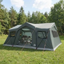 Tente familiale avec toit Vert armée 487 x 340 x 216 cm 638505638505
