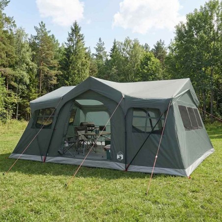Tente familiale avec toit Vert armée 487 x 340 x 216 cm 638505638505