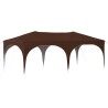 Tente de fête pop-up 575 x 288 x 245 cm Marron Tissu Oxford 638507638507