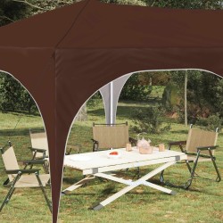 Tente de fête pop-up 575 x 288 x 245 cm Marron Tissu Oxford 638507638507