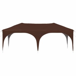 Tente de fête pop-up 575 x 288 x 245 cm Marron Tissu Oxford 638507638507