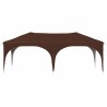 Tente de fête pop-up 575 x 288 x 245 cm Marron Tissu Oxford 638507638507