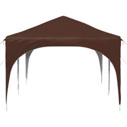 Tente de fête pop-up 575 x 288 x 245 cm Marron Tissu Oxford 638507638507
