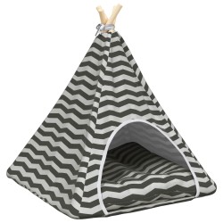 Teepee pour animaux de compagnie avec coussin 60 x 60 x 70 cm 638512638512