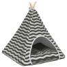 Teepee pour animaux de compagnie avec coussin 60 x 60 x 70 cm 638512638512