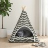 Teepee pour animaux de compagnie avec coussin 60 x 60 x 70 cm 638512638512