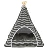 Teepee pour animaux de compagnie avec coussin 60 x 60 x 70 cm 638512638512