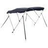 Toit bimini à 3 arceaux parois latérales 183x(154-167)x137 cm 638518638518