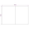 Toile de rechange pour auvent Jaune et blanc 250 x 200 cm 638525638525