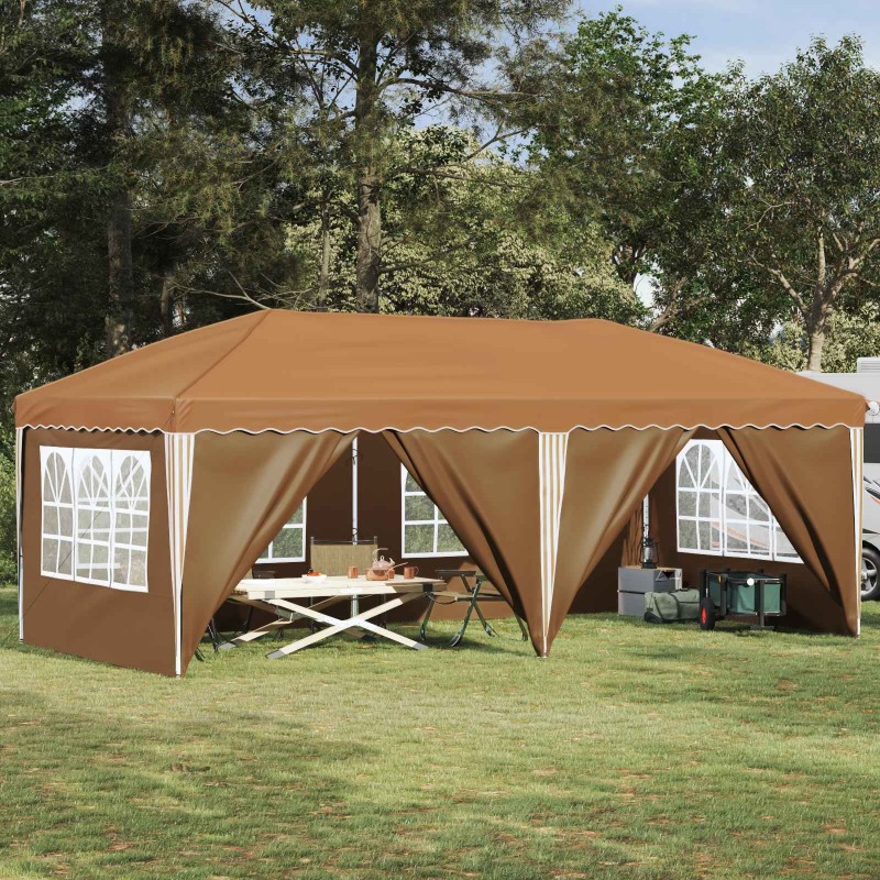 Tente de fête pop-up 575 x 288 x 245 cm Beige 638527638527