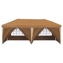 Tente de fête pop-up 575 x 288 x 245 cm Beige 638527638527