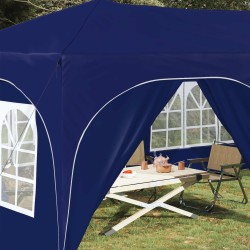 Tente de fête pop-up 575 x 288 x 245 cm Bleu Tissu Oxford 638528638528