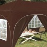 Tente de fête pop-up 575 x 288 x 245 cm Marron Tissu Oxford 638529638529