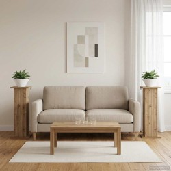 Support de Plante 2 pc Chêne artisanal 30,5 x 30 x 80,5 cm 638531638531