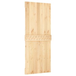 Porte coulissante Naturel et Blanc 85 x 210 cm 638541638541