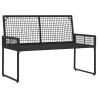 Ensemble de meubles d'extérieur 4 pcs Noir et blanc crème 638542638542