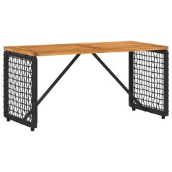 Ensemble de meubles d'extérieur 4 pcs Noir et blanc crème 638542638542