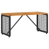 Ensemble de meubles d'extérieur 4 pcs Noir et blanc crème 638542638542