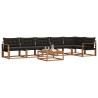 Ensemble de canapés d'extérieur 7 pcs Naturel et Noir 638547638547