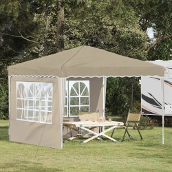 Tente de fête pop-up 288 x 288 x 245 cm Crème Tissu Oxford 638551638551