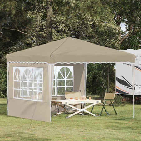 Tente de fête pop-up 288 x 288 x 245 cm Crème Tissu Oxford 638551638551