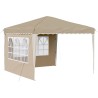 Tente de fête pop-up 288 x 288 x 245 cm Crème Tissu Oxford 638551638551
