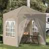 Tente de fête pop-up 192 x 192 x 245 cm Crème 638554638554