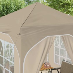 Tente de fête pop-up 192 x 192 x 245 cm Crème 638554638554