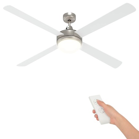 Ventilateur de plafond avec lumière et télécommande Ø 130 cm 638555638555