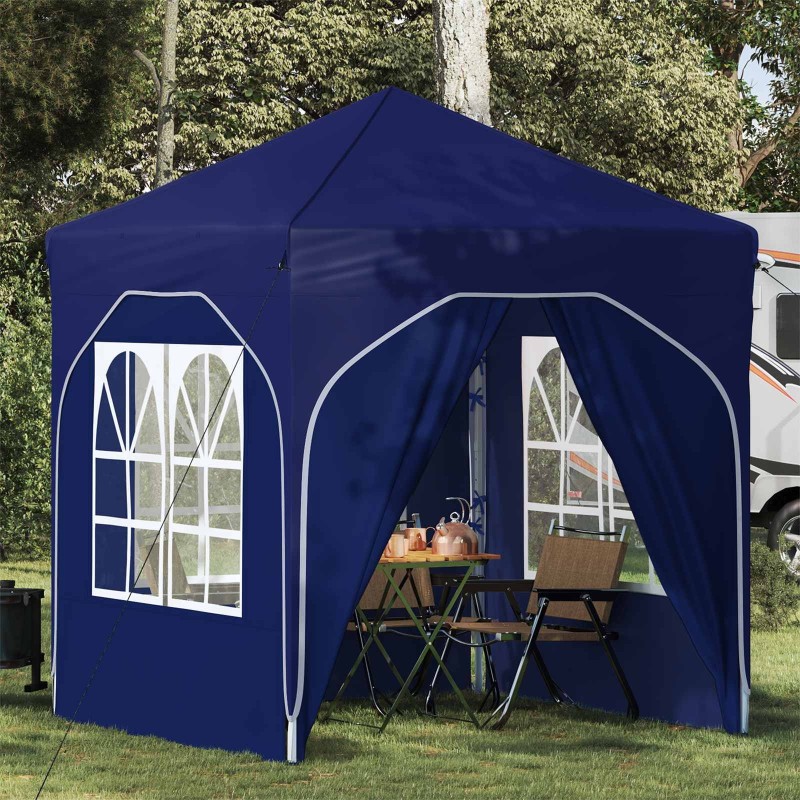 Tente de fête pop-up 192 x 192 x 245 cm Bleu 638556638556