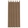 Voilages à œillets 2 pcs marron clair 140 x 225 cm 638557638557
