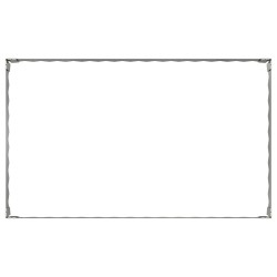 Bordure de Pelouse 4 pcs 100 x 60 x 20 cm Acier Argenté 638569638569