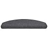 Tapis d'escalier lot de 30 65 x 24 x 4 cm anthracite demi-rond grand format 638585638585