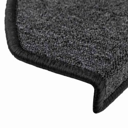 Tapis d'escalier lot de 30 65 x 24 x 4 cm anthracite demi-rond grand format 638585638585