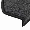 Tapis d'escalier lot de 30 65 x 24 x 4 cm anthracite demi-rond grand format 638585638585
