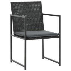 Ensemble à manger d'extérieur 5pcs avec coussins Résine tressée 638588638588