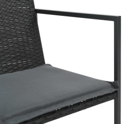 Ensemble à manger d'extérieur 5pcs avec coussins Résine tressée 638588638588
