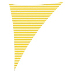 Voile d'ombre Jaune et blanc 4 x 5 x 6,4 m 638592638592