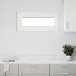 Fenêtre de sous-sol RISOR 90 x 40 cm PVC et verre Blanc 638597638597