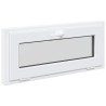 Fenêtre de sous-sol RISOR 90 x 40 cm PVC et verre Blanc 638597638597